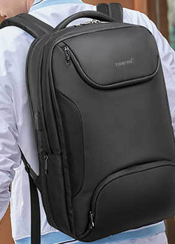Рюкзак городской T-B3976 для ноутбука 15.6" с USB объем 23л. Черный + кодовый замок в подарок (TGN-T-B3976-2302) Tigernu (268218415)