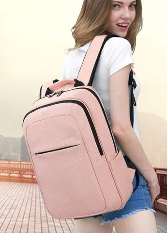 Рюкзак міський T-B3090B для ноутбука 15" об'єм 18л. Рожевий (кодовий замок у подарунок) (TGN-T-B3090B-1976) Tigernu (268218425)