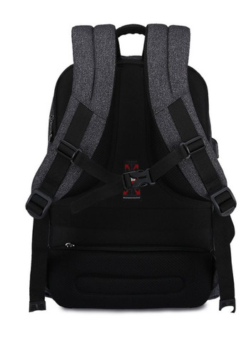 Рюкзак міський T-B3221 для ноутбука 15.6" з USB об'єм 28л. Темно-сірий (кодовий замок у подарунок) (TGN-T-B3221-1744) Tigernu (268218457)