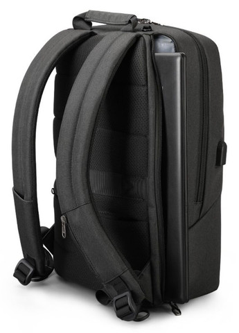 Рюкзак городской T-B3621B для ноутбука 15.6" с USB объем 21л. Черный (кодовый замок в подарок) (TGN-T-B3621B-1839) Tigernu (268218577)