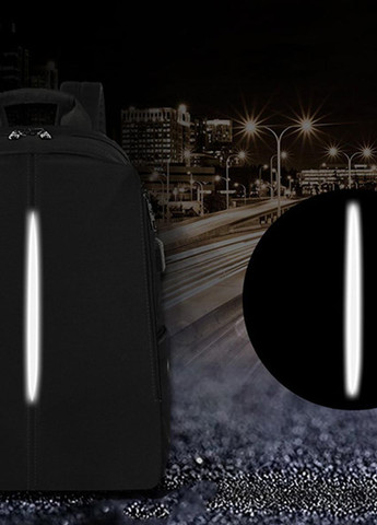 Рюкзак міський T-B3892 для ноутбука 15.6" з USB об'єм 20л. Чорний (TGN-T-B3892-2638) Tigernu (268218562)