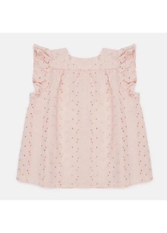 Коралловая однотонная блузка H&M летняя