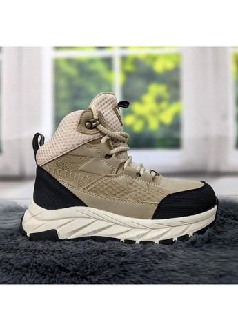 Бежевые повседневные осенние ботинки подростковые зимние бежевые спортивного типа Jong Golf