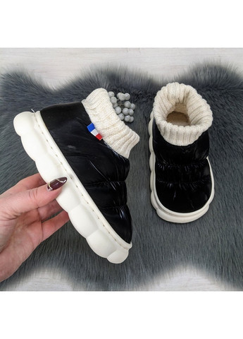 Черные тапочки чуни детские высокие Lion