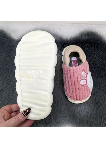 Розовые тапочки детские домашние закрытые с задником Lion