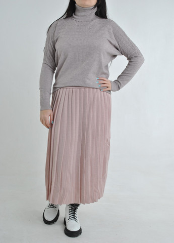 Пудровая однотонная юбка Berta Lucci