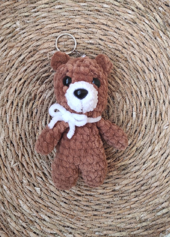 В'язаний брелок для ключів, сумочки,рюкзака, ведмідь Handmade 23347 (268663054)