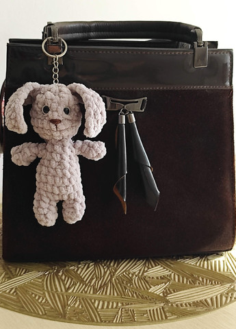 Вязаный брелок для ключей, сумочки, рюкзака, кролик Handmade 23346 (268663055)