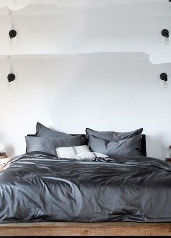 Постельное белье GRAPHITE Сатин однотон Семейное MERISET (268301906)