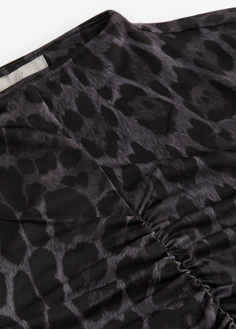 Черное кэжуал платье H&M леопардовый
