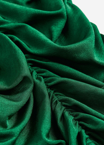 Темно-зелена святковий сукня H&M однотонна