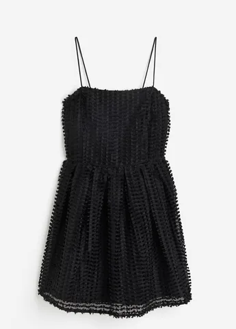 Чорна святковий сукня H&M однотонна