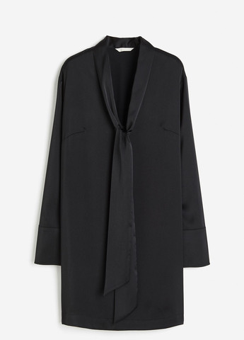 Черное праздничный платье H&M однотонное