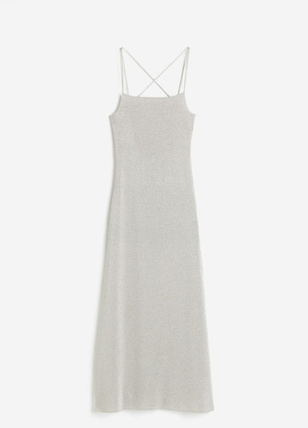 Світло-сіра святковий сукня H&M однотонна