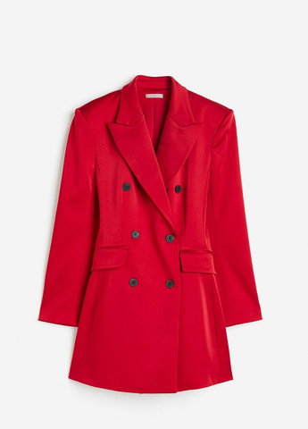 Красное деловое платье H&M однотонное