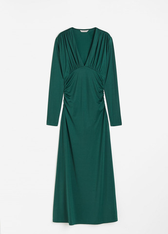 Темно-бірюзова святковий сукня H&M однотонна