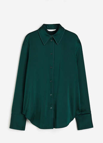 Темно-зелёная блузка H&M