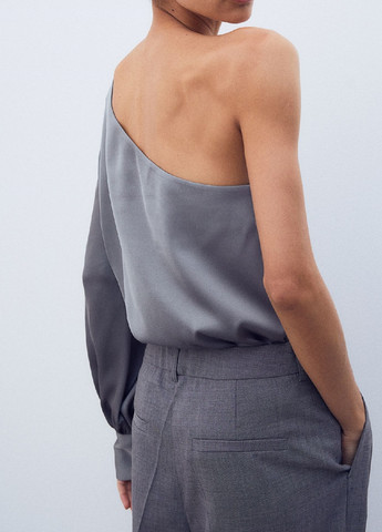 Серебряная блузка H&M