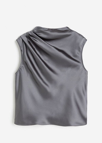 Серебряная летняя блузка H&M