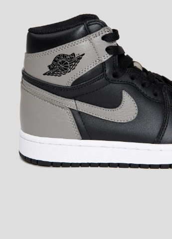Цветные бело-голубые кожаные хайтопы air jordan 1 retro high Nike