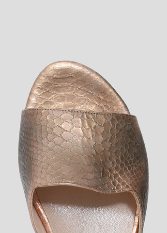 Золотые золотистые кожаные шлепанцы Stuart Weitzman