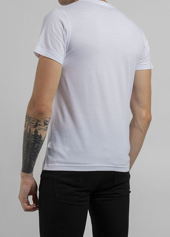 Белая белая футболка с принтом flag Ko Samui