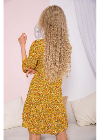 Горчичное платье Kamomile
