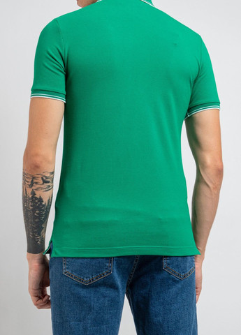 Зеленая зеленая футболка-поло с вышитым логотипом Stone Island
