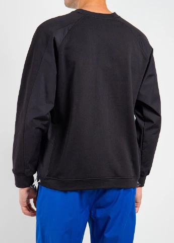 Черный черный хлопковый свитшот MSGM (268378048)