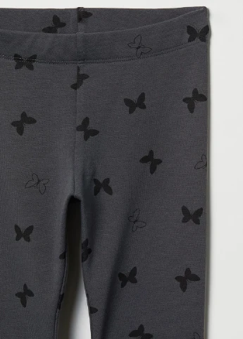 Темно-серые демисезонные леггинсы H&M