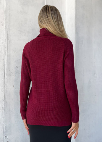 Бордовый зимний свитера ISSA PLUS WN20-573