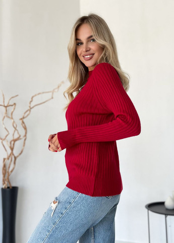 Красный зимний свитера ISSA PLUS WN20-576