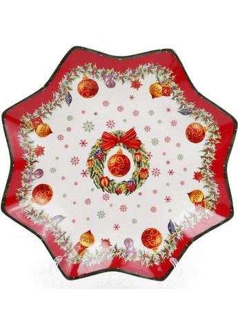 Блюдо фарфоровое "Рождественский орнамент" Bona (268456999)