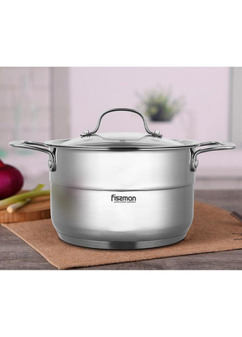 Каструля Nordia з нержавіючої сталі зі скляною кришкою Fissman (268459179)