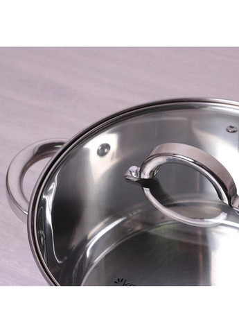 Кастрюля Mystery со стеклянной крышкой Kamille (268458060)