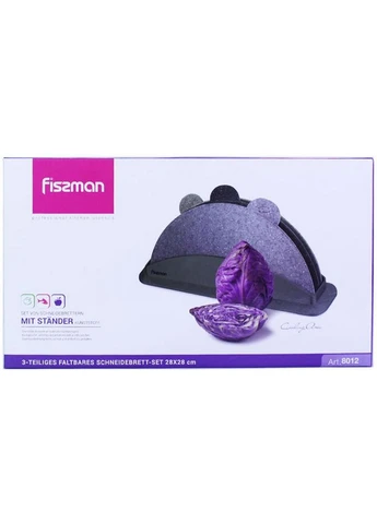 Набор 3 складные разделочные доски на подставке Fissman (268457197)