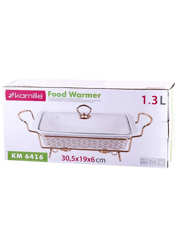 Мармит Food Warmer "In Gold" керамическая форма, с подогревом Kamille (268460869)