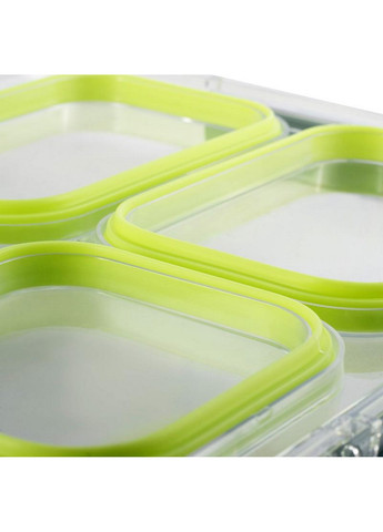 Ланч-бокс Snack на 4 секции, пластик и нержавеющая сталь Kamille (268458073)