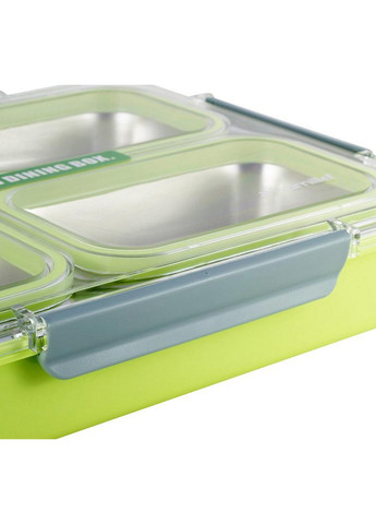 Ланч-бокс Snack на 4 секции, пластик и нержавеющая сталь Kamille (268458073)