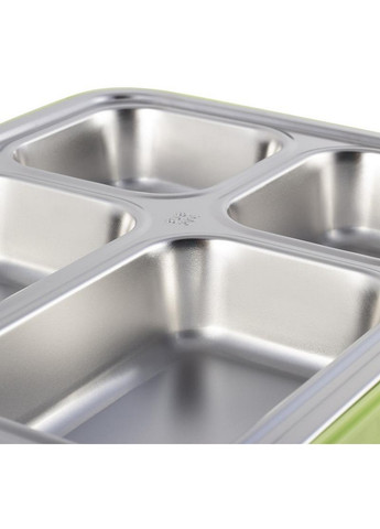 Ланч-бокс Snack на 4 секции, пластик и нержавеющая сталь Kamille (268458073)