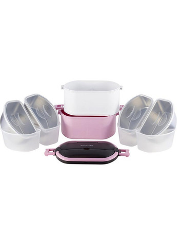 Ланч-бокс Snack дворівневий, пластик та нержавіюча сталь Kamille (268458074)