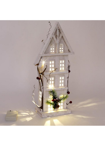 Декор "Зимовий будиночок", дерев'яний з LED-підсвічуванням Bona (268458973)