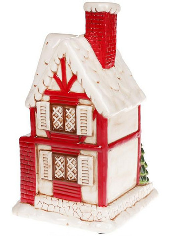 Новогодний декор "Кирпичный домик" с LED подсветкой, керамика Bona (268458709)