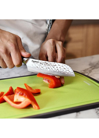 Нож сантоку Hattori hammered из нержавеющей стали Fissman (268460925)