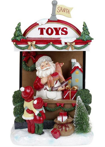 Новорічна композиція «Santa's Toy Store» з LED підсвічуванням, полістоун Bona (268460672)