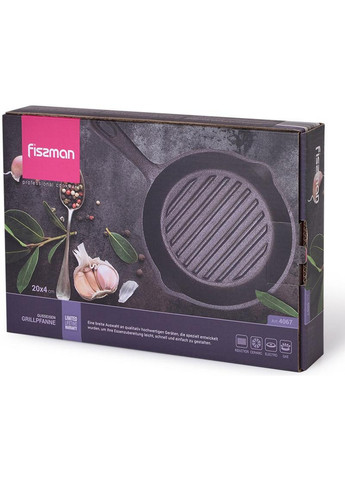 Пательня-гриль Naestved кругла, чавун Fissman (268459142)