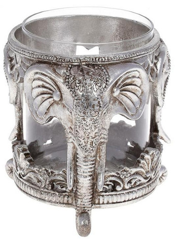 Подсвечник декоративный "Giorgi Слоны" со стеклянной колбой Bona (268457708)