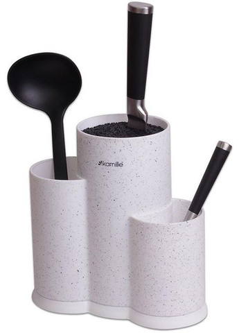 Колода для ножів Brash Stand потрійна пластикова Kamille (268460853)