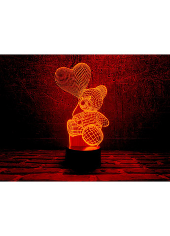 3D ночник-светильник "Мишка с шариком" 3DTOYSLAMP (268460994)