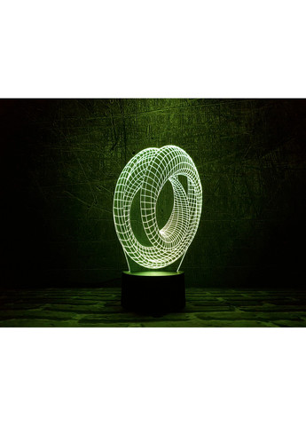 3D ночник-светильник "Лента Мебиуса 3" 3DTOYSLAMP (268460471)